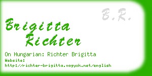 brigitta richter business card